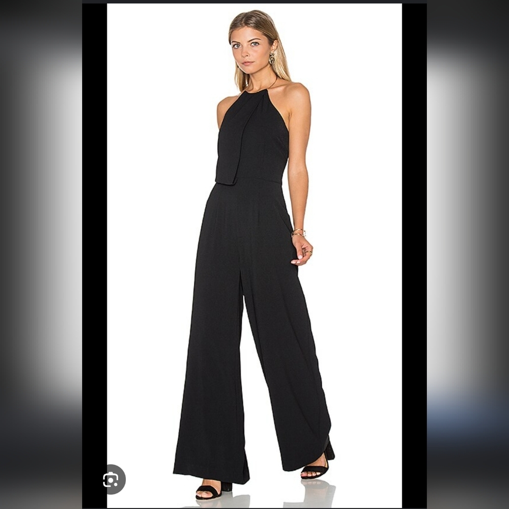 EUC KEEPSAKE the Label x Revolve Clockwork Jumpsuit In Black Crepe Size‎ M #679